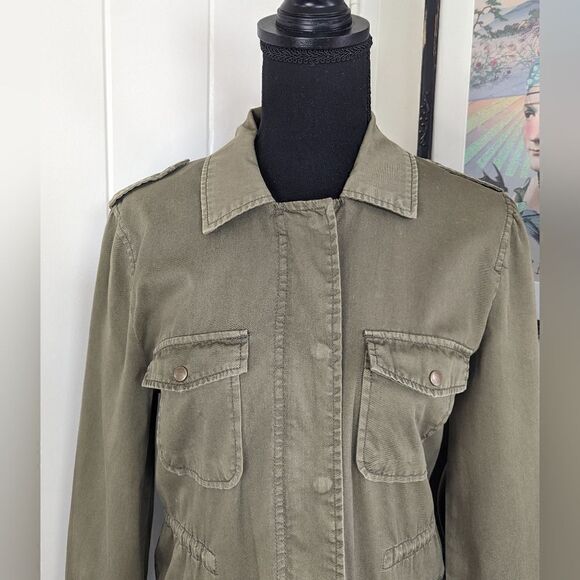 Lily Aldridge For Velvet Utility Preppy Cozy Military Rock Glam Layer Jacket XS - Picture 5 of 13
